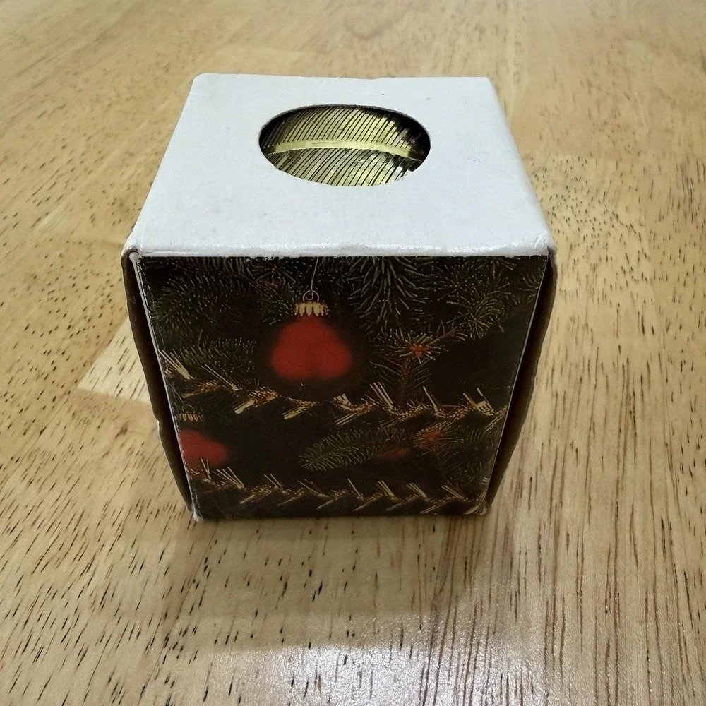 1970s Twist Ribbon Garland Gold Metallic Christmas‎ Decor Robel Hall Unused NOS